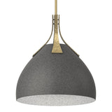 Summit Pendant in Modern Brass, Natural Iron by Hubbardton Forge