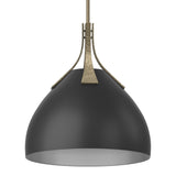Summit Pendant in Soft Gold, Black by Hubbardton Forge