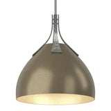 Summit Pendant in Sterling, Soft Gold by Hubbardton Forge