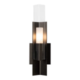 Summit Wall Sconce, shown in Oil Rubbed Bronze, Clear Glass, by Hubbardton Forge