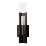 Summit Wall Sconce, shown in Oil Rubbed Bronze, Clear Glass, by Hubbardton Forge
