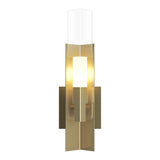 Summit Wall Sconce in Modern Brass, Clear Glass by Hubbardton Forge