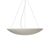 Sunset Ceramic Pendant Light by Geo Contemporary in White ceramic with a white cord