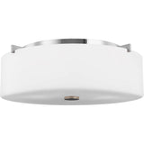 Sunset Drive Flushmount — Large, Chrome