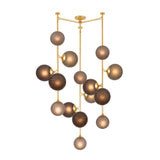 Sunstone Chandelier - 15 Light in Vintage Gold Leaf by Corbett