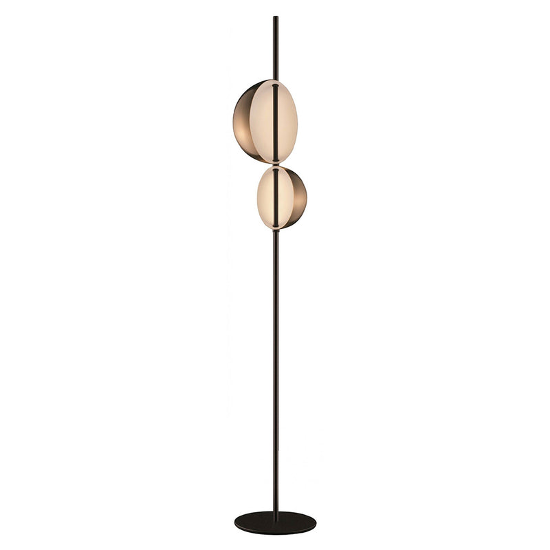 Superluna Floor Lamp, Finish: Anodic Brass