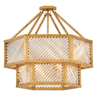 Sura Medium Convertible Chandelier - Distressed Brass - by Hinkley