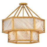 Sura Medium Convertible Chandelier - Distressed Brass - by Hinkley