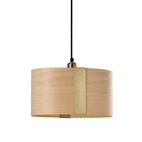 Sushi Suspension By LZF, Finish: Gold Metal, Color: Natural Beech 