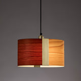 Sushi Suspension By LZF, Finish: Gold Metal, Color: Natural Cherry Natural Beech