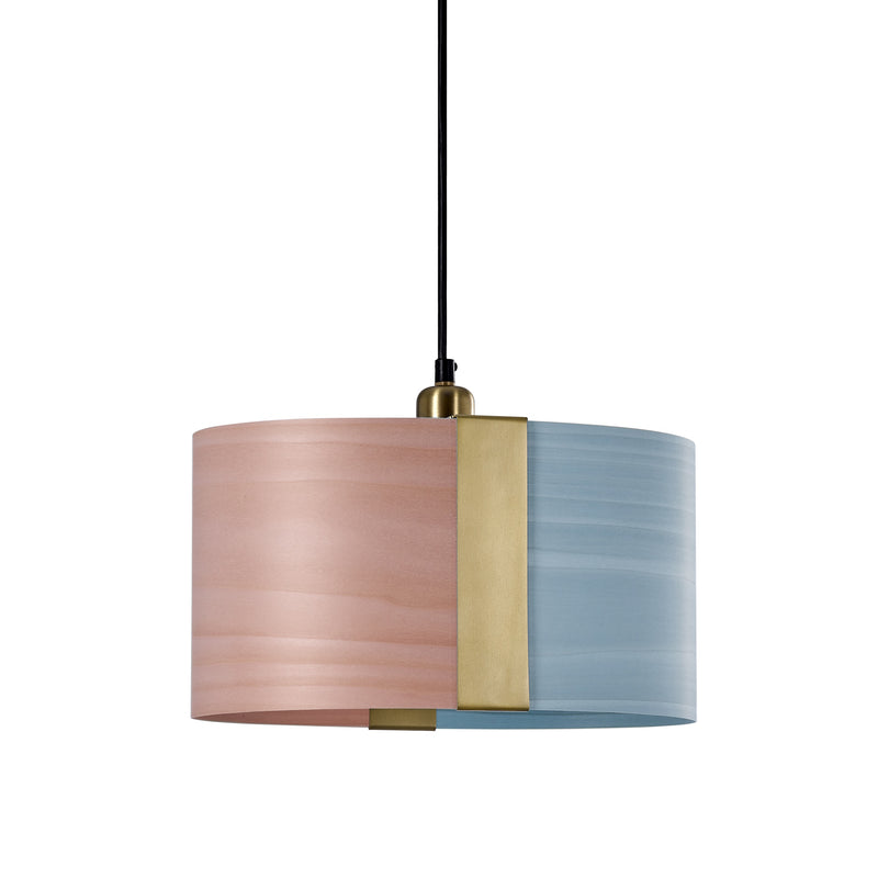 Sushi Suspension By LZF, Finish: Gold Metal, Color: Pale Rose Sea Blue