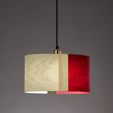 Sushi Suspension By LZF, Finish: Gold Metal, Color: White Ivory Red