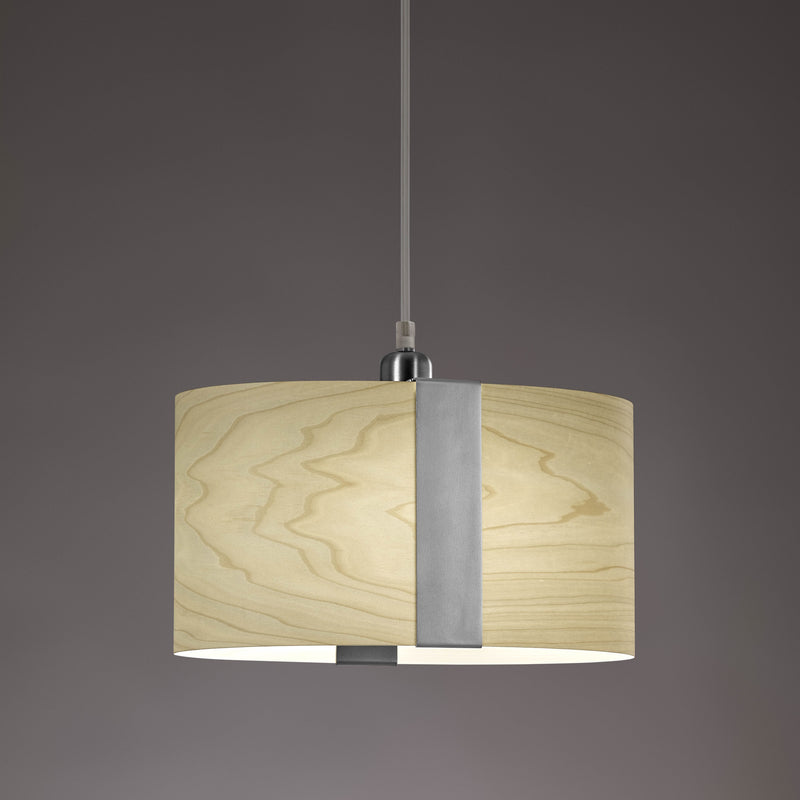 Sushi Suspension By LZF, Finish: Matte Nickel, Color: Ivory White
