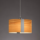 Sushi Suspension By LZF, Finish: Matte Nickel, Color: Natural Beech