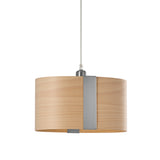 Sushi Suspension By LZF, Finish: Matte Nickel, Color: Natural Beech