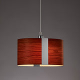 Sushi Suspension By LZF, Finish: Matte Nickel, Color: Natural Cherry