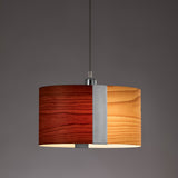 Sushi Suspension By LZF, Finish: Matte Nickel, Color: Natural Cherry Natural Beech