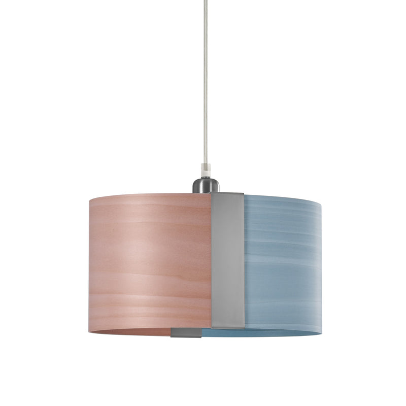 Sushi Suspension By LZF, Finish: Matte Nickel, Color: Pale Rose Sea Blue