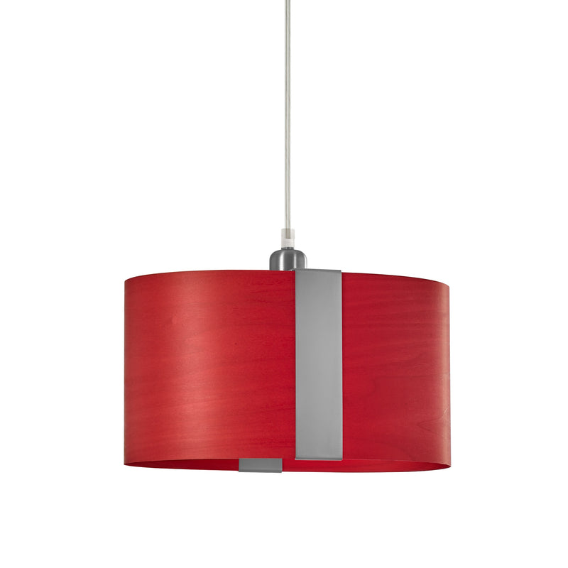 Sushi Suspension By LZF, Finish: Matte Nickel, Color: Red
