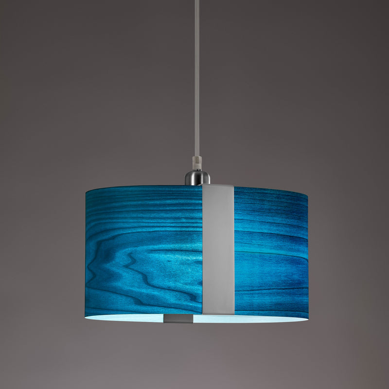 Sushi Suspension By LZF, Finish: Matte Nickel, Color: Blue
