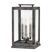 Sutcliffe Medium Pier Mount Lantern - Aged Zinc - by Hinkley