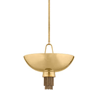 Sutherland Pendant in Vintage Brass by Corbett