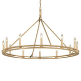 Sutton Chandelier - 12-Light - Champagne Leaf by Troy Lighting
