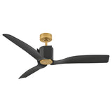 Sven 54” LED Smart Fan Heritage Brass By Hinkley - Side View2