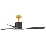 Sven 54” LED Smart Fan Heritage Brass By Hinkley - Side View3
