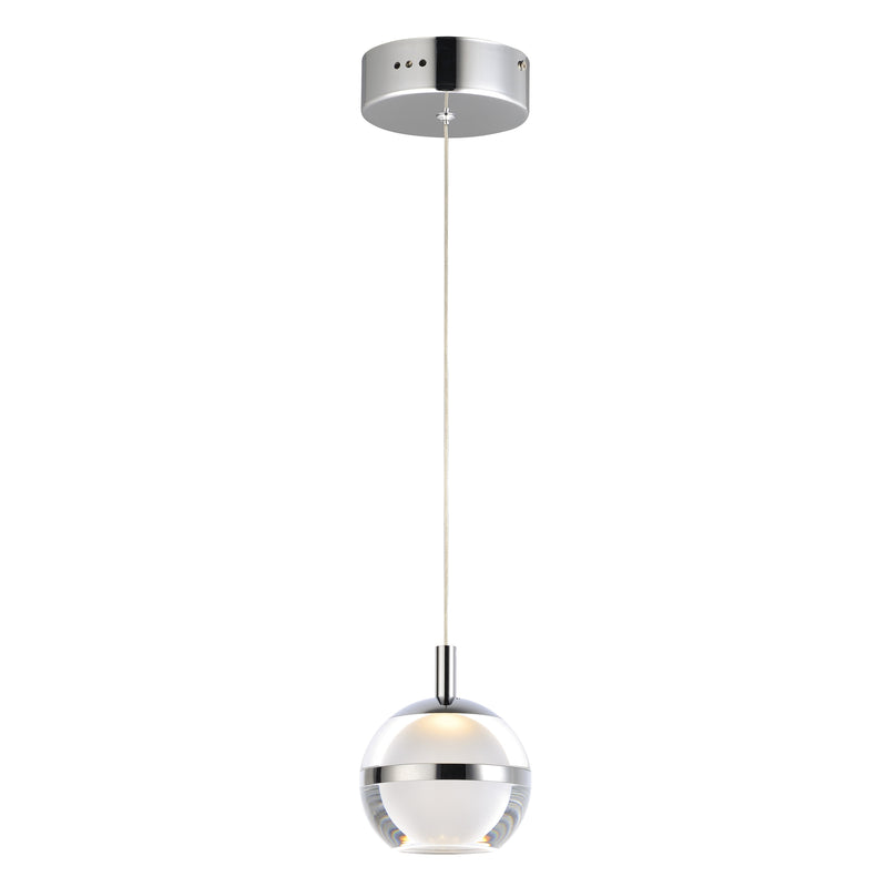 Swank 1-Light LED Pendant by ET2 - Polished Chrome