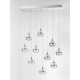 Swank LED Pendant by ET2 - 10-Light, Polished Chrome
