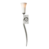 Sweeping Taper Wall Sconce, shown in Natural Iron, by Hubbardton Forge
