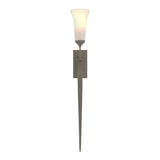 Sweeping Taper Wall Sconce in Dark Smoke by Hubbardton Forge
