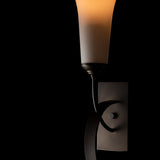 Sweeping Taper Wall Sconce detail in Dark Smoke, by Hubbardton Forge