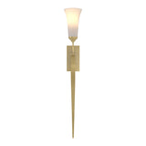 Sweeping Taper Wall Sconce in Modern Brass by Hubbardton Forge