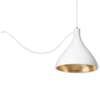 Swell String Medium Pendant Medium White Brass By Pablo