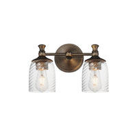 Swirl Wall Sconce Vanity Light Antique Bronze by Maxim Lighting