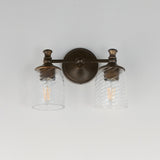 Swirl Wall Sconce Vanity Light Antique Bronze by Maxim Lighting
