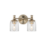 Swirl Wall Sconce Vanity Light Satin Champagne by Maxim Lighting