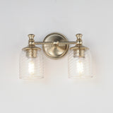 Swirl Wall Sconce Vanity Light Satin Champagne by Maxim Lighting
