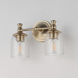Swirl Wall Sconce Vanity Light Satin Champagne by Maxim Lighting
