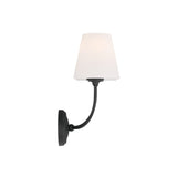 Sylvan Flared Shade Sconce 17" Black Forged
