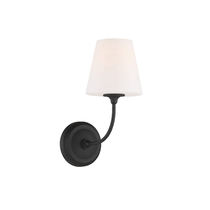Sylvan Flared Shade Sconce 6" Black Forged