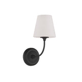 Sylvan Flared Shade Sconce 6" Black Forged