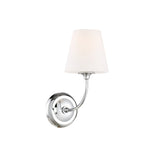 Sylvan Flared Shade Sconce 6" Polished Chrome