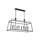 Sylvan Linear Chandelier 42'' Black Forged Black