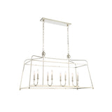 Sylvan Linear Chandelier 42'' Polished Nickel Silver