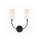 Sylvan Sconce 15.5" Black Forged