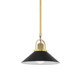 Syosset Pendant - 12 Inch - Black Shade by Hudson Valley