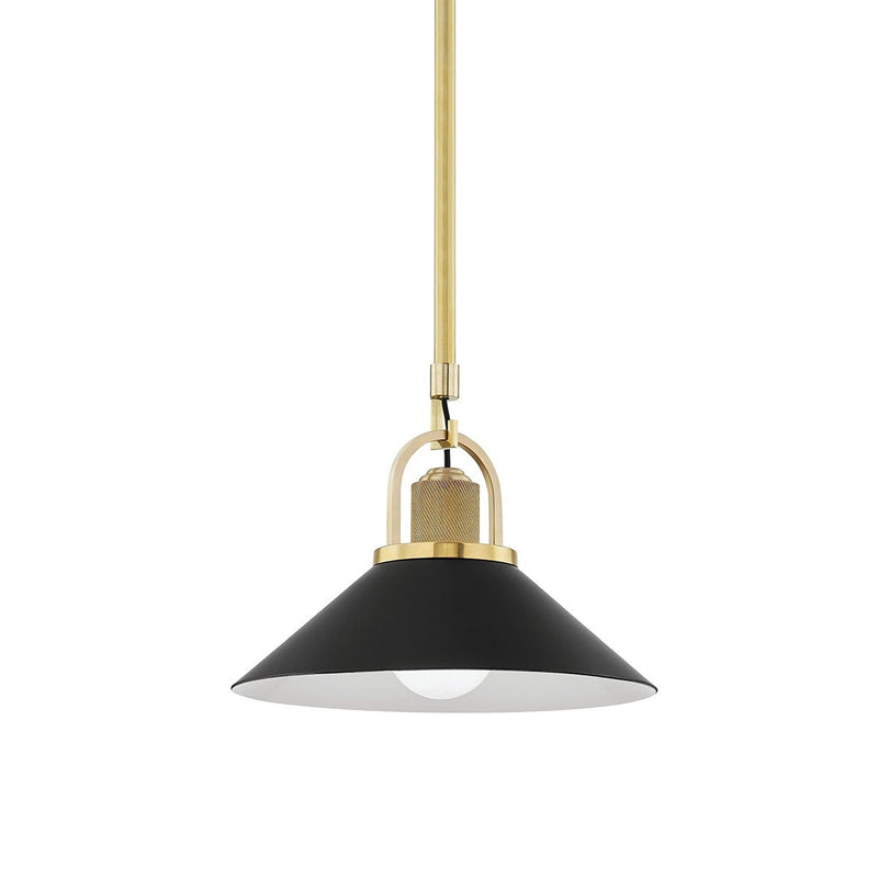 Syosset Pendant - 12 Inch - Black Shade by Hudson Valley